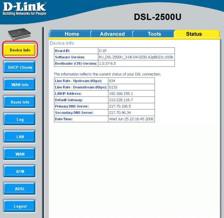 Настройка dsl 2500u в режиме моста