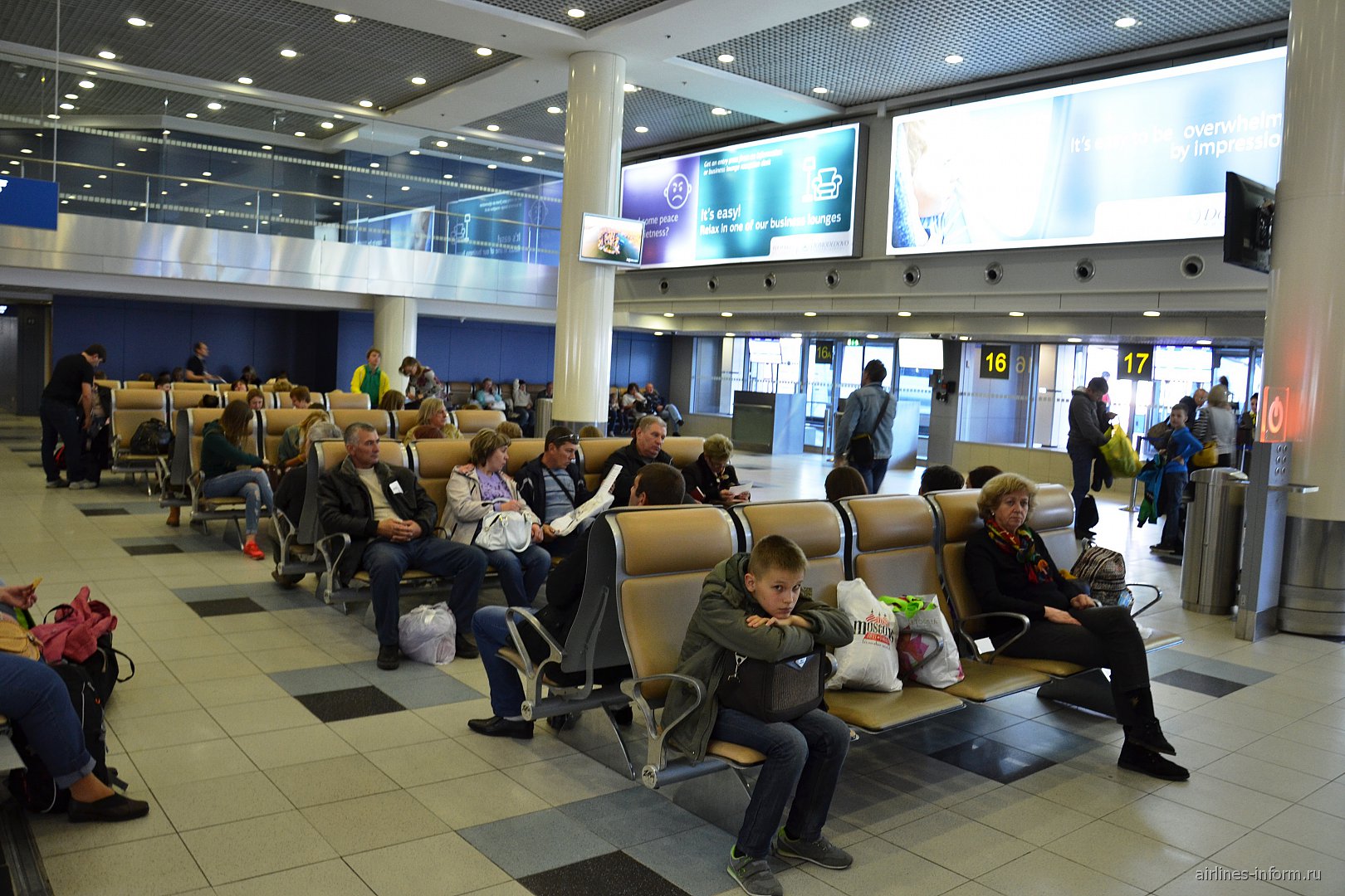 Залы ожидания в аэропорту Домодедово