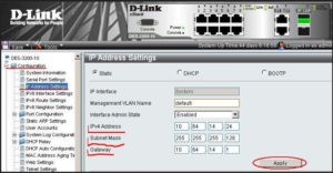   Настраиваемые параметры IP-адреса