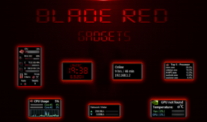   Набор многофункциональных виджетов Blade Red Gadgets