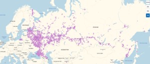  Карта покрытия 4G интернета в России
